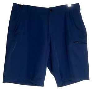 ZeroXposur Men's Blue Travel Series Cargo Shorts 38 Heritage Stretch Hiking